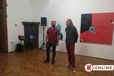 Tarkó János és Miroslav Jovančić a kiállításmegnyitón (Fotó: Lukács Melinda)