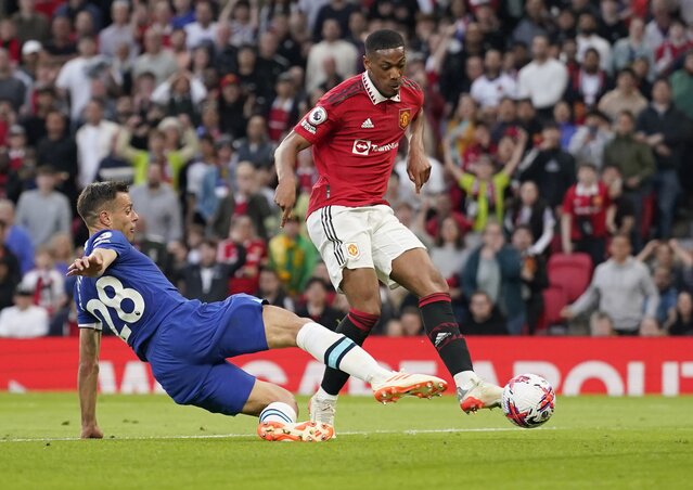 Martial az első félidő ráadásában szerezte meg a United második gólját (Fotó: Beta/AP)