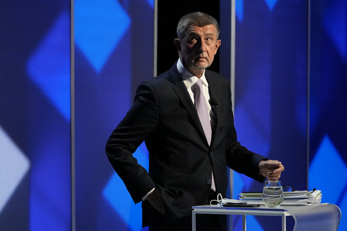 Az offshore-botrányban is érintett Andrej Babiš kormányfő vezette ANO a szavazatok 27 százalékára számíthat (Fotó: AP via Beta)