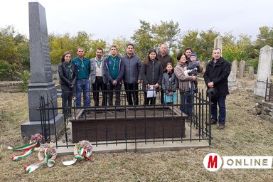 Megemlékezés dr. Dembitz Vilmos bácskossuthfalvi sírjánál