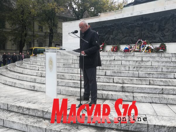 Stevan Bakić a megemlékezésen (Fotó: Lukács Melinda ) Stevan Bakić a megemlékezésen (Fotó: Lukács Melinda )