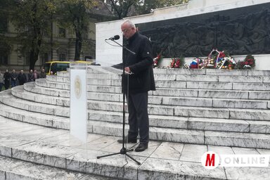 Stevan Bakić a megemlékezésen (Fotó: Lukács Melinda )