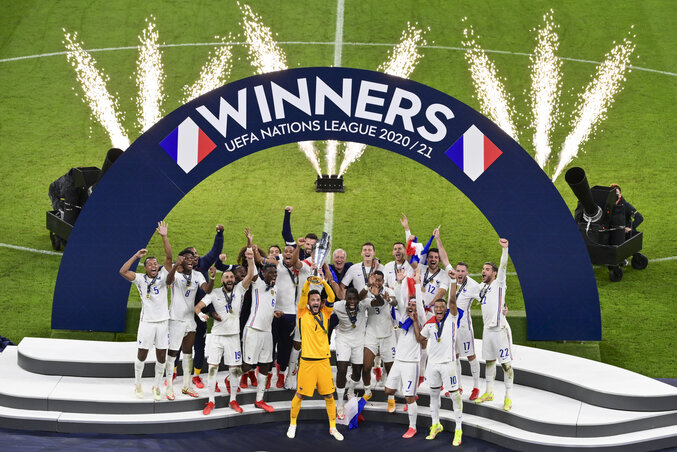 Franciaország a Nemzetek Ligája második bajnoka (Fotó: Beta/AP)