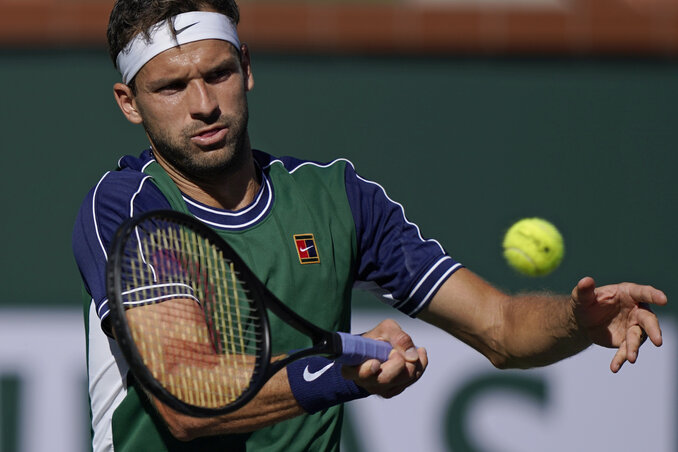 Grigor Dimitrov áthúzta Danyiil Medvegyev számításait (Fotó: Beta/AP) Grigor Dimitrov áthúzta Danyiil Medvegyev számításait (Fotó: Beta/AP)