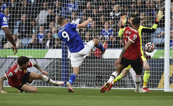 Vardy (középen) kulcsfontosságú gólt lőtt (Fotó: Beta/AP) Vardy (középen) kulcsfontosságú gólt lőtt (Fotó: Beta/AP)