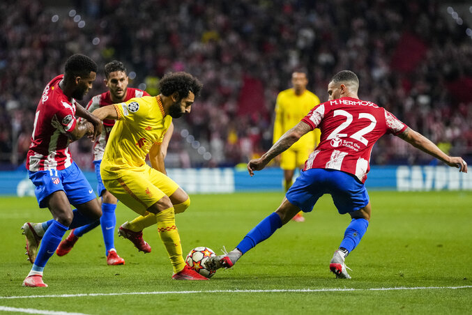 Szalahéknak nem volt egyszerű feladat begyűjteni a három pontot Madridban (Fotó: Beta/AP)