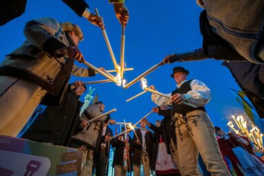 Budapesten, az anyaországi központi rendezvényen (MTI)