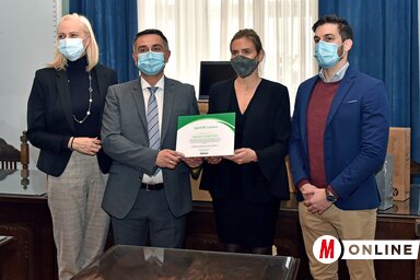 A NALED képviselői az AgroLIFE alkalmazás licencét is átadták (Fotó: Gergely Árpád felvétele)