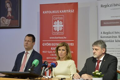 Fülöp Attila, Herczegh Anita és György István (Fotó: MTI)