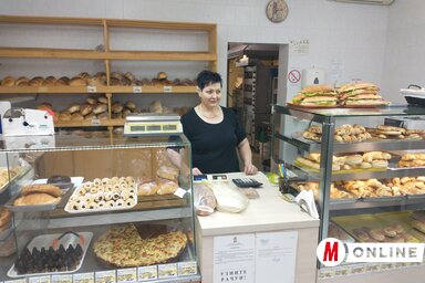 Boros Irén a pékségben