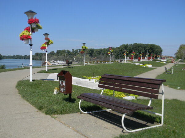 A törökbecsei Tisza-sétány, a város egyik büszkesége (Fotó: Fehér Rózsa)