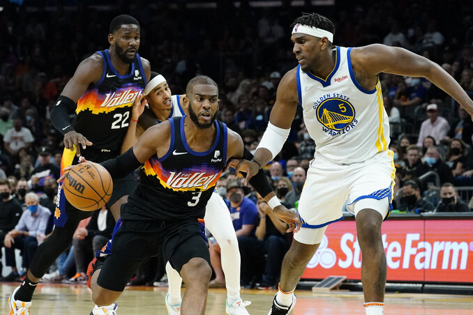 Chris Paul rutinosan irányított a Warriors ellen (Fotó: Beta/AP) Chris Paul rutinosan irányított a Warriors ellen (Fotó: Beta/AP)