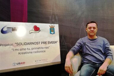 Nyeső Paul, a Kisbácska Szklerózis Multiplex Egyesület elnöke