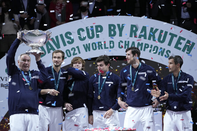 A győztes orosz csapat (Fotó: Beta/AP)