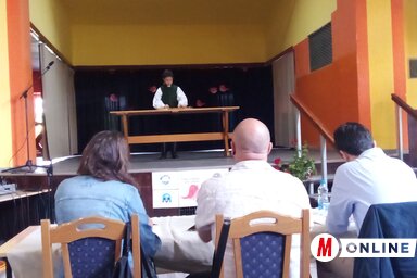 Az újvidéki Sipos Viktor előadásában satrincai népdalt is hallhattunk (Mihályi Katalin felvétele)