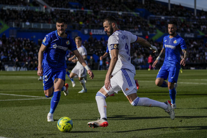 Benzemáék váratlan pofont kaptak a Getafe otthonában (Fotó: Beta/AP)