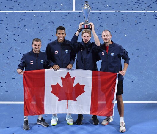 Az ATP-kupa-győztes Kanada csapata (Fotó: Beta/AP)