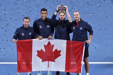 Az ATP-kupa-győztes Kanada csapata (Fotó: Beta/AP)