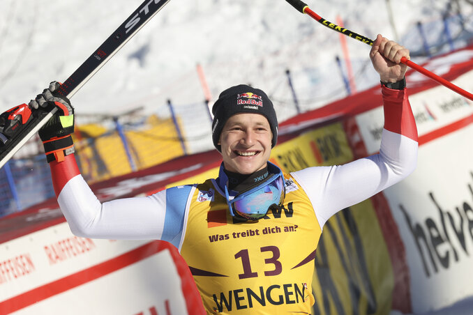 A fölényesen vezető Marco Odermatt (Fotó: Beta/AP) A fölényesen vezető Marco Odermatt (Fotó: Beta/AP)