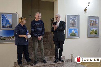 Dávid Csilla, Bozsoki László és Venczel Valentin a megnyitón