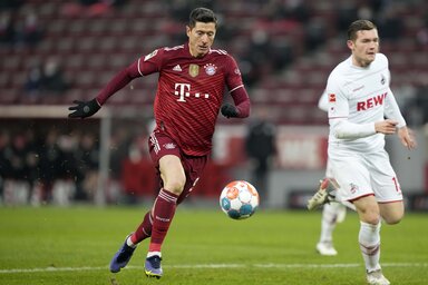 Lewandowski a mesterhármasa után már 23 bajnoki gólnál tart (Fotó: Beta/AP)