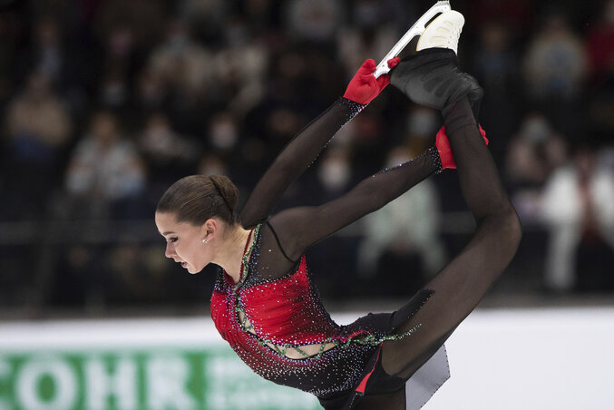 Kamila Valijeva tánca (Fotó: Beta/AP)
