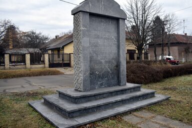 Az emlékmű Jagoda Alavantić munkája (Fotó: Patyi Szilárd)