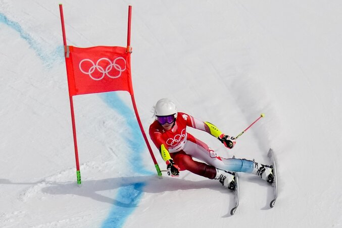Lara Gut először nyert olimpiai aranyat (Fotó: Beta/AP)