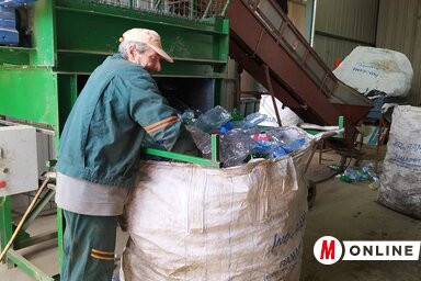 Nemsokára futószalag gyorsítja az újrahasznosítható hulladék szétválogatását (Fehér Rózsa felvétele)