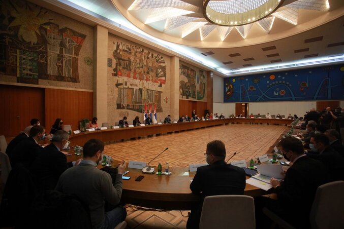 A köztársasági egészségügyi válságstáb (Fotó: Beta)