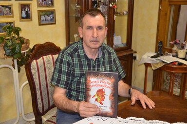 Papp László elmondta, hogy Bácskossuthfalván volt olyan időszak, amikor több korosztályban több mint százötvenen tartoztak a tűzoltó-egyesülethez (Kazinczy Paszterkó Diana felvétele)