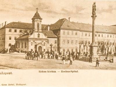 A Szent Rókus kórház 1890 körül (Forrás: egykor.hu) A Szent Rókus kórház 1890 körül (Forrás: egykor.hu)