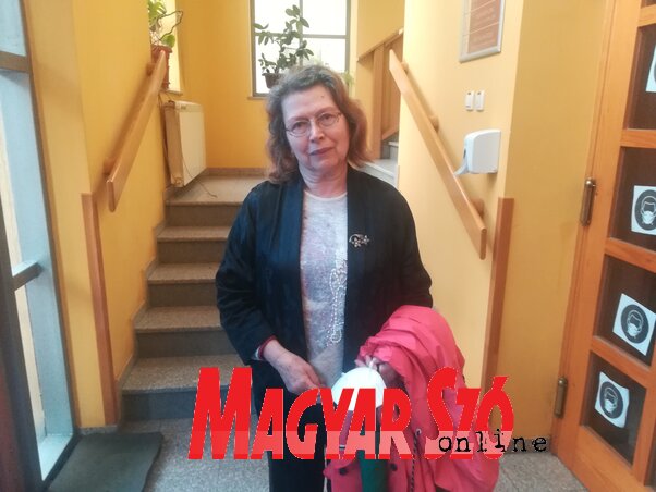 Ladik Katalin a KDSZ-ben (Fotó: Lukács Melinda) Ladik Katalin a KDSZ-ben (Fotó: Lukács Melinda)