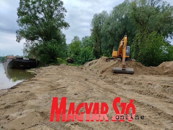 A Halászcsárda üdülőtelep strandját már rendezik