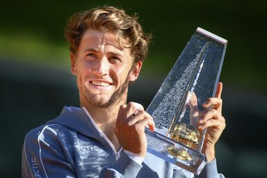 Casper Ruud a genfi serleggel (Fotó: Beta/AP)