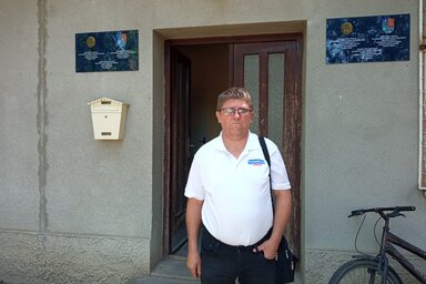 Sándor Győző a felsőhegyi helyi közösség tanácsának elnöke (Fotó: Homolya Horváth Ágnes)