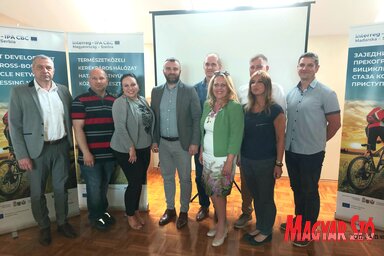A projektum fő partnerei tartottak bemutató jellegű képzést Magyarkanizsán (Puskás Károly felvétele)