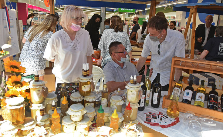 A temerini standon vásárolhattunk finom mézet, ütős pálinkát és jó bort is