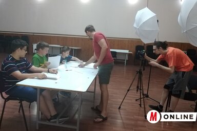 Közös film is készül a táborban (Fehér Rózsa felvétele)