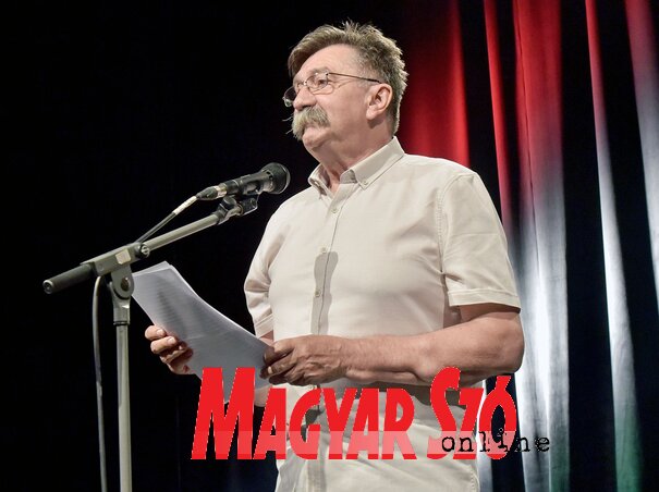 A díjazott megható beszédben köszönte meg munkájának elismerését (Gergely Árpád felvétele) A díjazott megható beszédben köszönte meg munkájának elismerését (Gergely Árpád felvétele)
