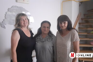A fotón Győrfi Anna Apollónia erdélyi vendég, Kávai Bózsó Ildikó résztvevő és Lukács Gabriella, az egyesület elnöke