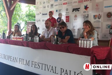 A Nečista krv – greh predaka című film képviselői a palicsi filmfesztiválon (Fotó: Lukács Melinda)