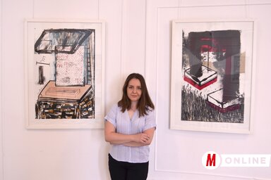 Kiss Natália az újvidéki kiállításon
