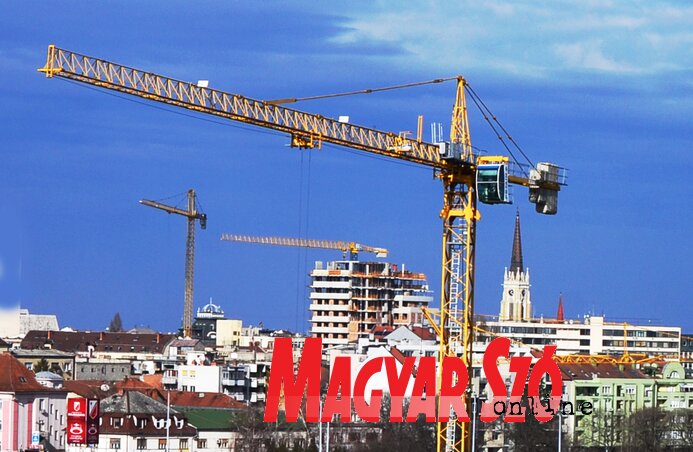 Az idén folytatódik az ingatlanépítési mutatók növekedése a tartományi székvárosban (Dávid Csilla felvétele)
