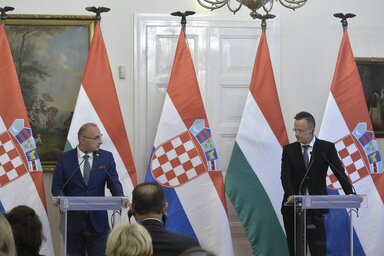 Gordan Grlić-Radman és Szijjártó Péter (Fotó: MTI)