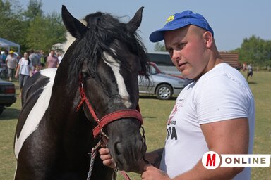 Tamás lova vezényszóra két lábra áll