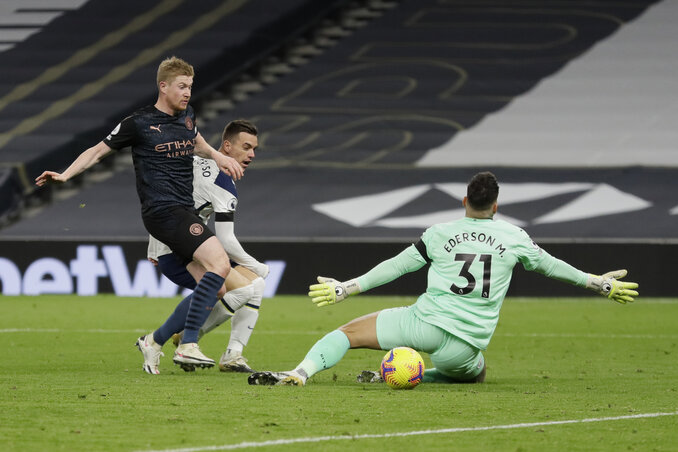 Lo Celso gólja megpecsételte a Manchester City sorsát (Fotó: Beta/AP) Lo Celso gólja megpecsételte a Manchester City sorsát (Fotó: Beta/AP)