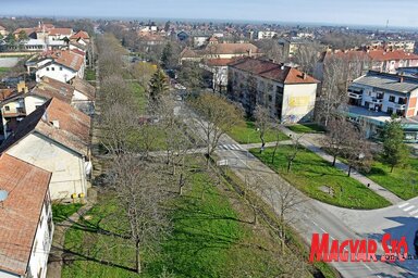 Csóka látképe a katolikus templom tornyából (Gergely Árpád felvétele)