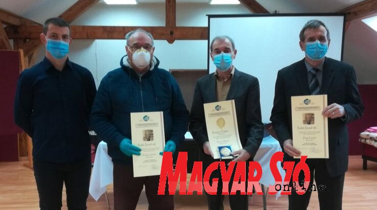 Surányi Roland, Csonti István, Besnyi Károly és Papp László (Fehér Rózsa felvétele)