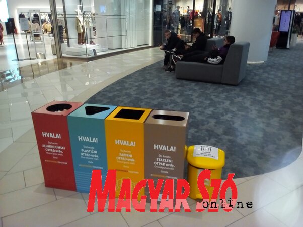 A Promenada plázában első naptól kezdve elkülönítve gyűjtjük a szemetet